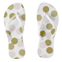 Blush & Gold Large Bokeh Confetti Dots Pattern