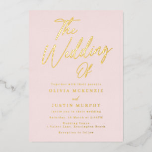 Blush & Gold Modern Wedding Golden