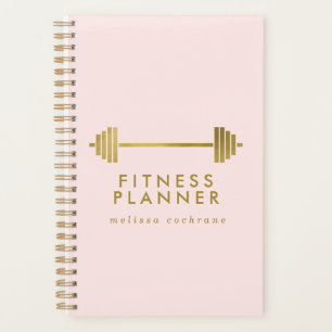 Blush & Gold Personalised Fitness Planner