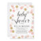 Blush & Gold Polka Dots Baby Shower Invitation