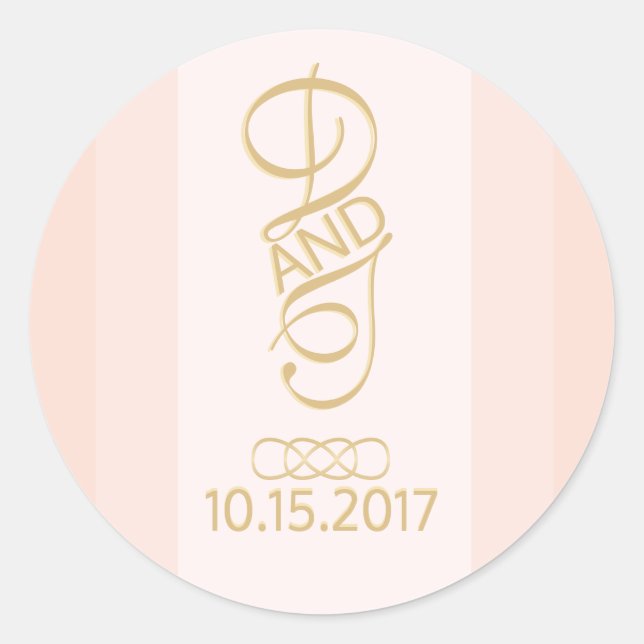 Blush Gold Stickers (Front)