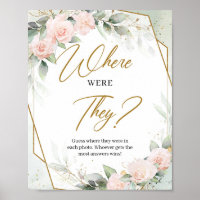 Blush greenery and gold frame Where were they