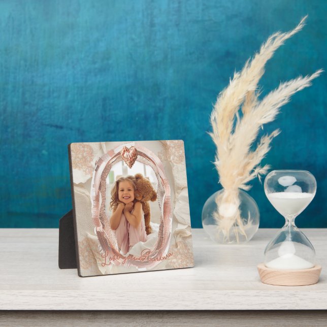 Blush Heirloom Heart Photo Frame Loving Keepsake (Insitu)