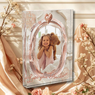 Blush Heirloom Heart Photo Frame Loving Keepsake