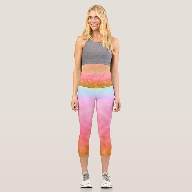 Blush Horizon Capri Leggings (Front)