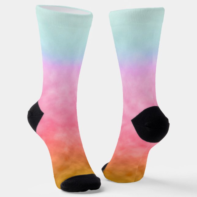 Blush Horizon Socks (Angled)