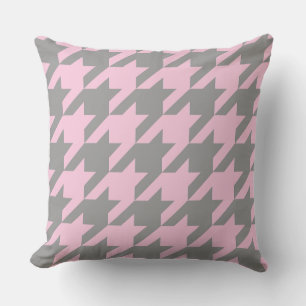 Blush Houndstooth Cushion