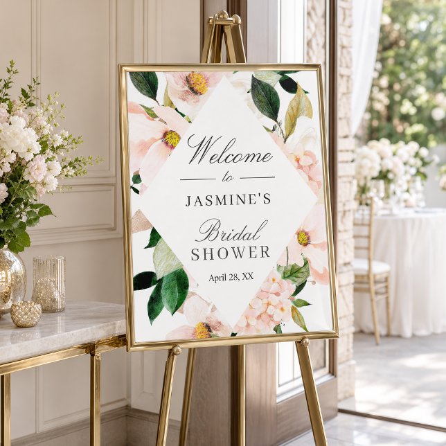 Blush Hydrangea Bridal Shower Sign (Creator Uploaded)