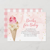 Blush Ice Cream Gold Glitter Books for baby