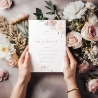 Blush & Ivory Gorgeous Floral Baby Shower