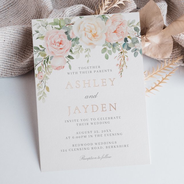 Blush Ivory & Rose Gold Foil Wedding (Creator Uploaded)