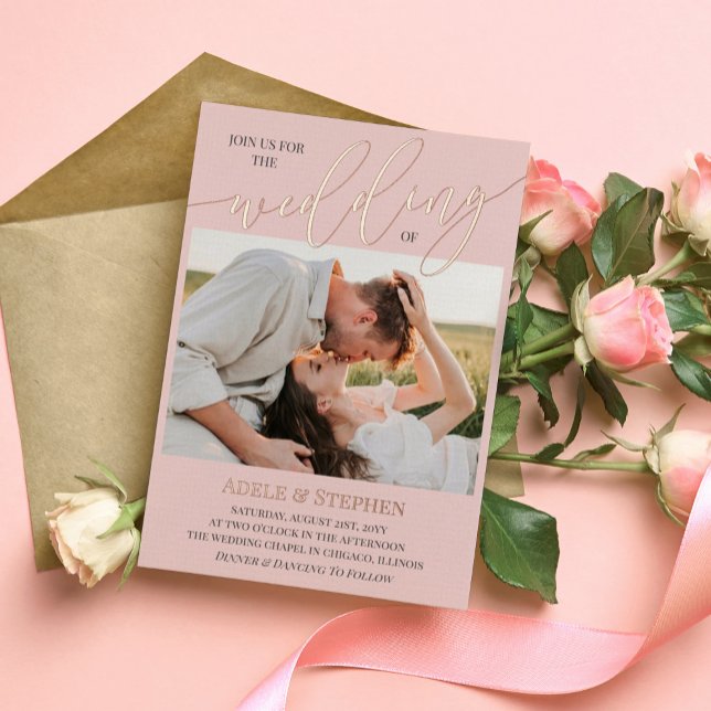  Blush Join Us Script Photos Double Sided Wedding (Creator Uploaded)