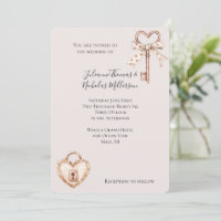 Blush Key To My Heart Wedding