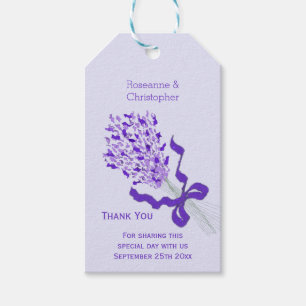 Blush Lavender Design Wedding Gift Tags