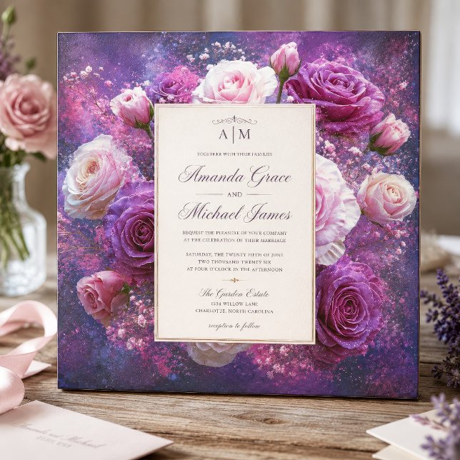 Blush Lavender Rose Bouquet Decoupage Tissue Paper (Creator Uploaded)