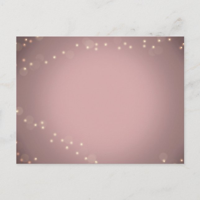Blush Light RSVPs Invitation Postcard (Front)