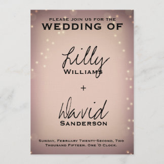 Blush Light - Wedding Customisable Invitation