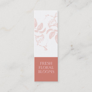 Blush Line Art Florist Product Tags Card