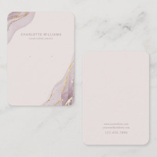 Blush Marble and Gold Jewelry Display Card