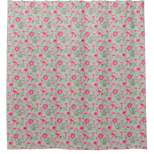 Blush Meadow-Petals in Bloom Shower Curtain