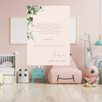 Blush Message Ivy Baby Shower Thank You