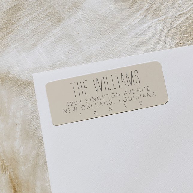 Blush Minimalist Return Address Labels (Blush pink simple modern minimalist return address labels.)
