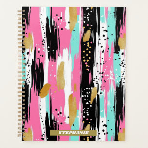 Blush Mint Gold Luxury Abstract Planner