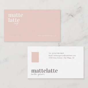 Blush Modern Elegant Minimalist Professional Business Card