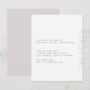 Blush Modern Enclosure Card