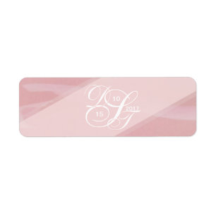 Blush Monogram labels