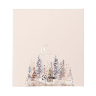 Blush Moon Purple Trees Notepad