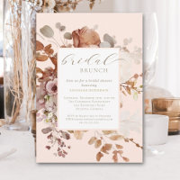 Blush Neutral Floral Bridal Brunch Shower