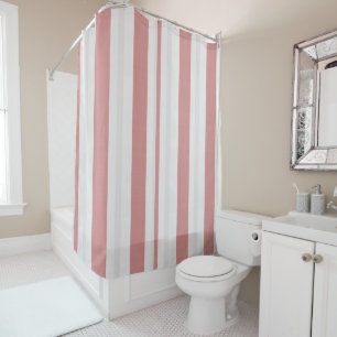 Blush Nordic Stripe  Shower Curtain