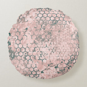 Blush Odyssey Round Cushion
