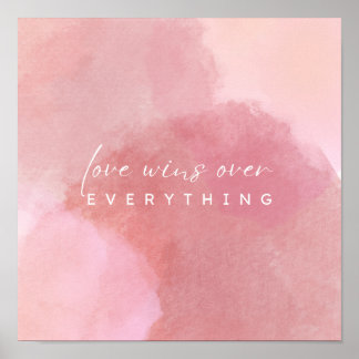 "Blush of Love: A Pink Watercolor Affair" Poster