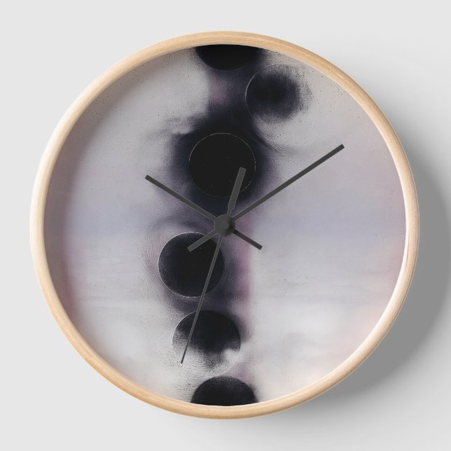 Blush Orbit Abstract Clock (Front)