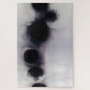 Blush Orbit Abstract Jigsaw Puzzle