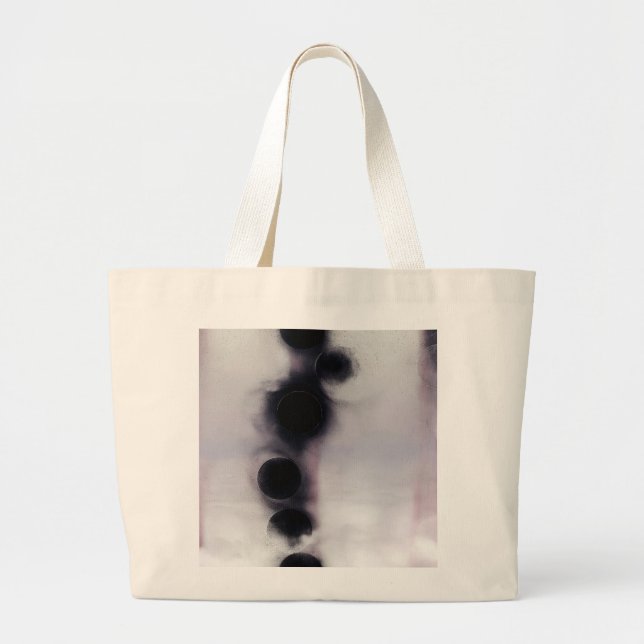 Blush Orbit Abstract Large Tote Bag (Front)