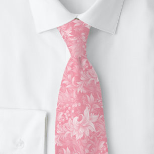 Blush Ornate Botanical Tie