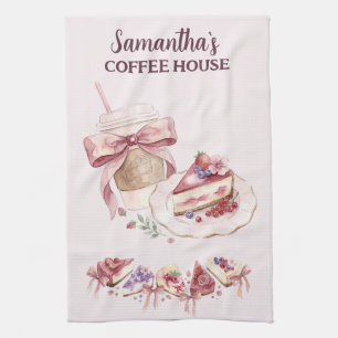 Blush Patisserie Cafe Custom Brand Tea Towel