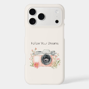 Blush Peach Floral Camera Dreams