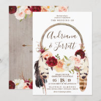 Blush & Peach Rose Dream Catcher Boho Wedding