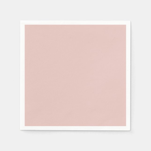 Blush Peachy Pink Trend Colour Peach Template Blan Napkin (Front)