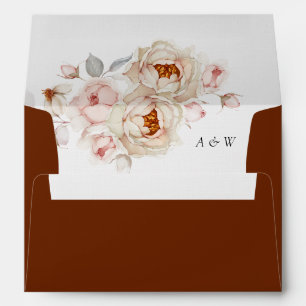 Blush Peony and Rose Envelope
