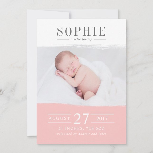 Blush perfection announcement (Front)