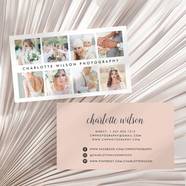Blush Photo Collage | Photographer Business Card (Creator Uploaded)