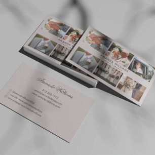 Blush Photo Collage Photographer/photography Business Card
