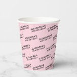 Blush Pink 30th Birthday Personalised Paper Cups<br><div class="desc">Celebrate birthdays in style with our Blush Pink 30th Birthday Personalised Paper Cup 🎉🥂. Perfect for birthdays of all ages, this unique paper cup adds a personal touch to every party. Whether it’s a sweet 16 🎂, a fabulous 21st 🎈, a milestone 30th 🥳, or a golden 50th 🎁, these...</div>