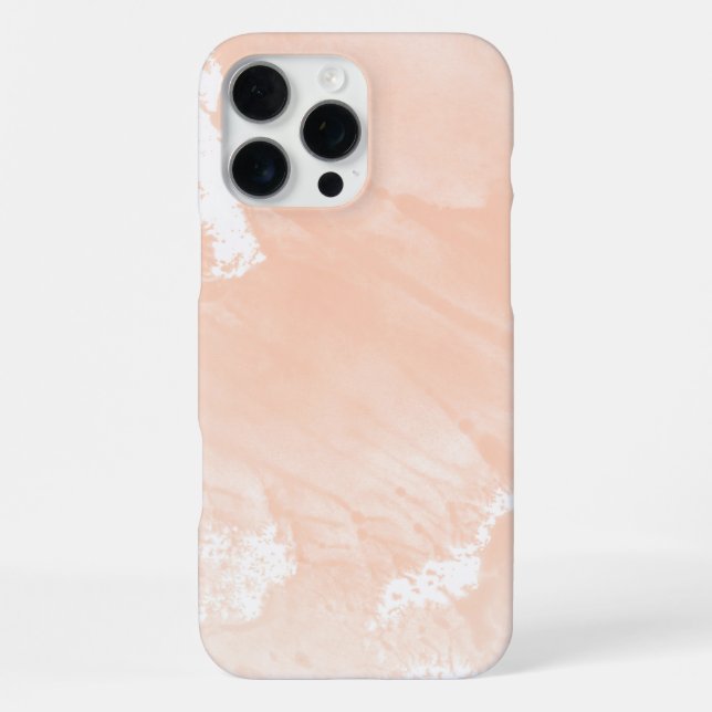 Blush Pink Abstract Watercolor Background iPhone Case (Back)