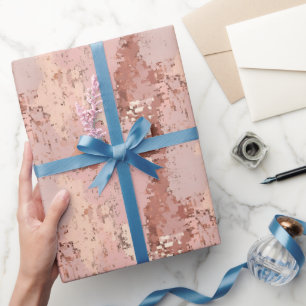 Blush Pink Abstract  Wrapping Paper